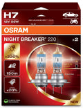 2x OSRAM H7 NIGHT BREAKER 220 Halogen DUOBOX nightbreaker bis zu 220%