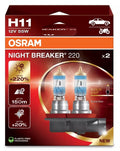2x OSRAM H11 Night Breaker GENERATION 2 +220% Mehr HELLIGKEIT Halogen