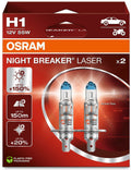 2 St. H1 OSRAM HALOGEN AUTO LAMPE NIGHT BREAKER LASER Generation 2 UP TO 150
