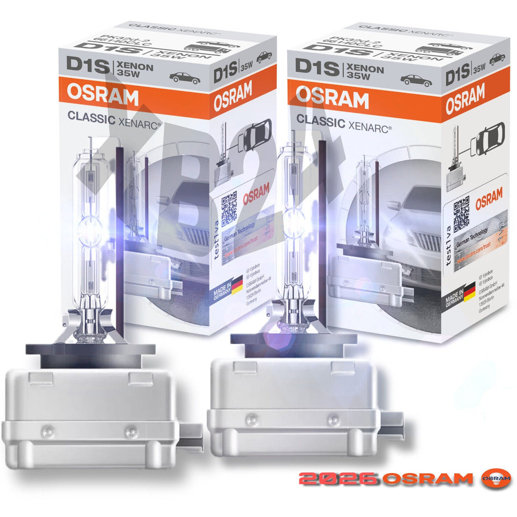 OSRAM D1S 2 STÜCK XENON LAMPE 66140 CLC XENARC ORIGINAL & NEU