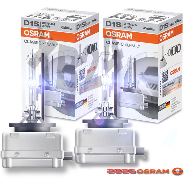 OSRAM D1S 2 STÜCK XENON LAMPE 66140 CLC XENARC ORIGINAL & NEU