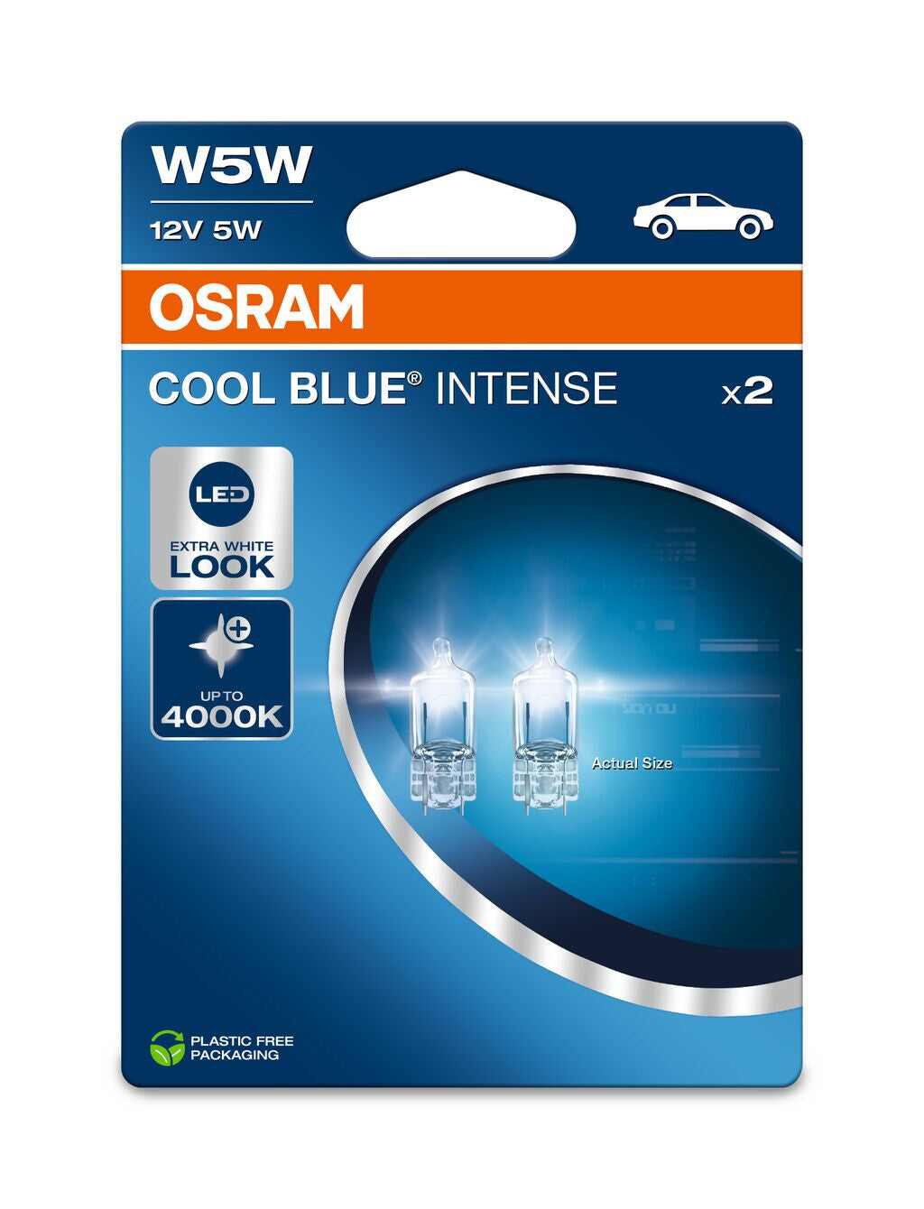 2.St OSRAM W5W 12V W5W Cool Blue INTENSE Neues Halogen 2.1x9.5d