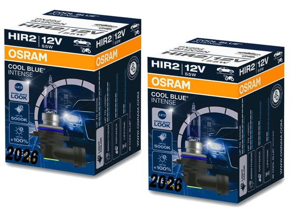 HIR2 OSRAM Cool Blue Intense 5000K Neue Version Halogen up to 100% 12V 55W PX22d