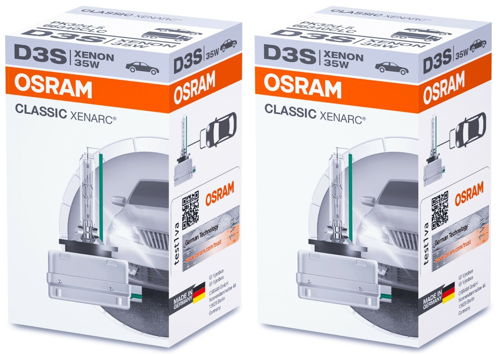 2x D3S OSRAM 66340CLC LAMPEN SCHEINWERFER CLASSIC XENON BRENNER XENARC